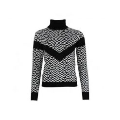 Damski sweter z golfem Peak Mountain Adiamant. Czarne swetry Peak Mountain, na zimę, bez wzorów, sportowe, bez ramiączek. W wyprzedaży za 292.50 zł.