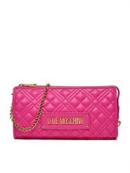 LOVE MOSCHINO Torebka JC4011PP1ILA0615 Różowy. Czerwone kopertówki Love Moschino, bez wzorów, ze skóry, wizytowe, bez dodatków. Za 569.99 zł.