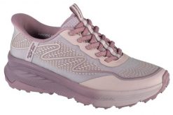 Buty sportowe Sneakersy damskie, Slip-Ins: Switch Back - Mist. Fioletowe buty treningowe Skechers, bez wzorów, z materiału, przed kostkę, bez zapięcia, trekkingowe. Za 379.99 zł.
