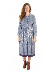Isla Bonita by SIGRIS Sukienka w kolorze niebieskim rozmiar: XL. Niebieskie sukienki Isla Bonita by SIGRIS, xl, bez wzorów, z bawełny, bez kołnierzyka, bez ramiączek, midi. Za 196.45 zł.