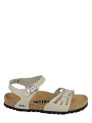 BAYTON Sandały w kolorze kremowym rozmiar: 37. Brązowe sandały Bayton, bez wzorów, klasyczne, bez obcasa, bez zapięcia. Za 129.95 zł.