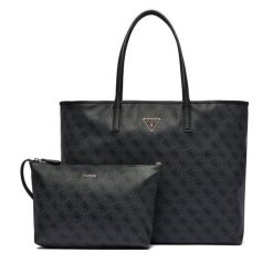 Torebka Guess. Szare torebki klasyczne Guess, z aplikacjami, klasyczne, bez dodatków. Za 489.99 zł.