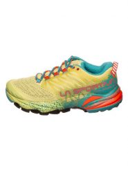 LA SPORTIVA Buty "Akasha II" w kolorze żółto-turkusowym do biegania rozmiar: 40. Żółte buty do biegania La Sportiva, bez wzorów, z materiału, bez zapięcia, do biegania. Za 436.90 zł.