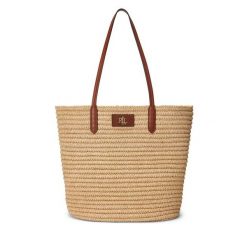 Torebka LAUREN RALPH LAUREN. Brązowe torebki klasyczne Lauren Ralph Lauren, bez wzorów, klasyczne, bez dodatków. Za 769.99 zł.