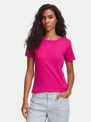 HUGO T-Shirt Deloris 50512002 Różowy Regular Fit. Czerwone t-shirty Hugo, m, bez wzorów, z bawełny, bez kołnierzyka, bez ramiączek. Za 229.99 zł.