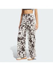 Adidas Spodnie dresowe Satin KA2668 Brązowy Wide Leg. Brązowe spodnie dresowe adidas, bez wzorów, z dresówki. Za 279.99 zł.