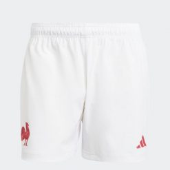 Spodenki do rugby ADIDAS Francuska Reprezentacja Rugby XV de France. Szorty adidas, bez wzorów, z tkaniny, sportowe. Za 209.99 zł.