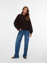 Vero Moda Sweter w kolorze brązowym rozmiar: S. Brązowe swetry Vero Moda, s, bez wzorów, z wełny, bez ramiączek. Za 144.92 zł.