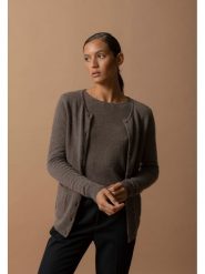 Perfect Cashmere Kaszmirowy kardigan w kolorze brązowym rozmiar: L. Brązowe swetry Perfect Cashmere, l, bez wzorów, z kaszmiru, bez ramiączek. Za 347.99 zł.