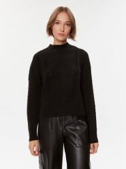 Guess Sweter W3BR37 Z2X40 Czarny Regular Fit. Czarne swetry Guess, m, z aplikacjami, z syntetyku, bez ramiączek. Za 249.99 zł.