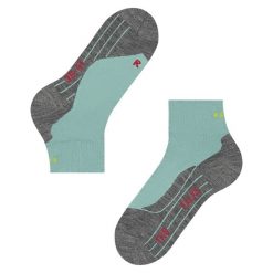 Skarpetki damskie Falke TK5 Wander. Zielone skarpetki Falke, bez wzorów, z materiału. Za 146.50 zł.