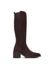 Lasocki Kozaki CEO-WS13657-02 Brązowy. Brązowe kozaki Lasocki, bez wzorów, bez obcasa, na słupku, bez zapięcia. Za 349.99 zł.