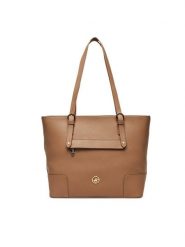 Beverly Hills Polo Club Torebka CEO-BHPC-C-007-08 Beżowy. Brązowe shopper bag Beverly Hills Polo Club, bez wzorów, z materiału, bez dodatków. Za 249.99 zł.