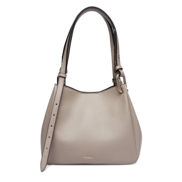Torebka Furla. Brązowe torebki klasyczne Furla, bez wzorów, klasyczne, bez dodatków. Za 1,709.00 zł.