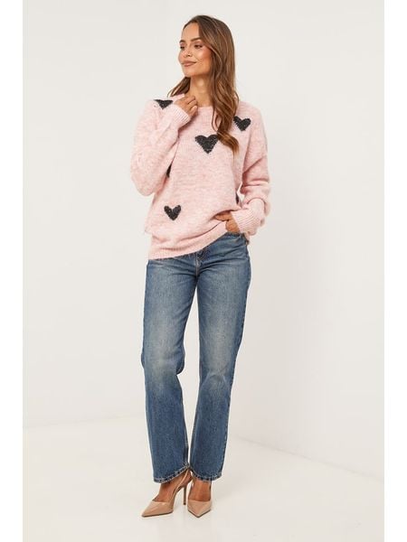 Soft Cashmere Sweter w kolorze jasnoróżowym rozmiar: 36/38. Różowe swetry Soft Cashmere, bez wzorów, klasyczne, bez ramiączek. Za 113.95 zł.