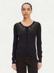 ARTIGLI Kardigan ACMA001920 Czarny Regular Fit. Czarne swetry Artigli, l, bez wzorów, z syntetyku, bez ramiączek. Za 209.99 zł.