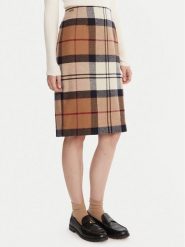 Barbour Spódnica mini Rosa LSK0064BR37 Beżowy Regular Fit. Brązowe spódnice Barbour, bez wzorów, z wełny, mini. Za 569.99 zł.