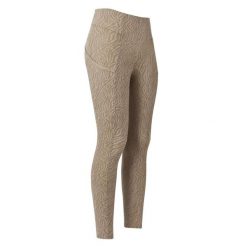 Damskie legginsy jeździeckie z pełną przyczepnością Imperial Riding Lisam AOP. Brązowe legginsy IMPERIAL RIDING, bez wzorów, eleganckie. Za 301.50 zł.