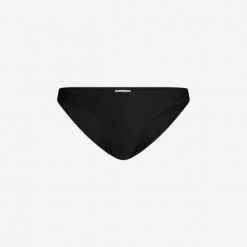 Damskie sportowe majtki od bikini premium do pływania, surfingu - czarne. Czarne bikini WALLIEN, l, bez wzorów, z tkaniny, do pływania. Za 169.00 zł.