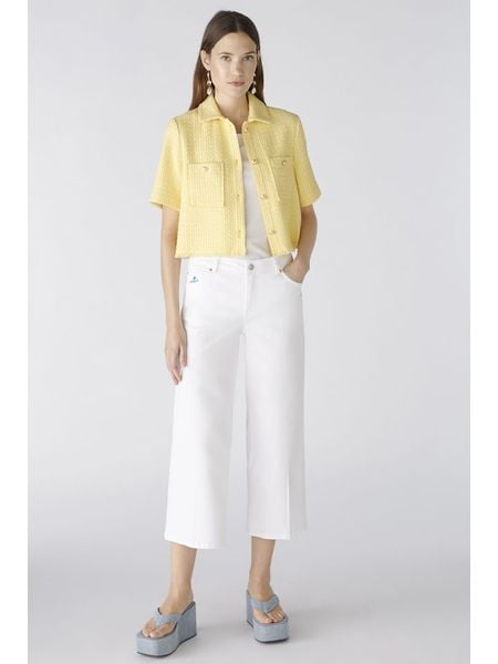 Oui Kurtka koszulowa w kolorze żółtym rozmiar: 42. Żółte kurtki Oui, bez wzorów, bez kaptura. Za 153.71 zł.