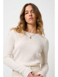 AUTHENTIC CASHMERE Kaszmirowy sweter "Ivy" w kolorze kremowym rozmiar: M. Brązowe swetry AUTHENTIC CASHMERE, m, bez wzorów, z kaszmiru, bez ramiączek. Za 419.69 zł.