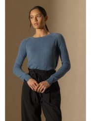 Perfect Cashmere Kaszmirowy sweter w kolorze niebieskim rozmiar: L. Niebieskie swetry Perfect Cashmere, l, bez wzorów, z kaszmiru, bez ramiączek. Za 347.99 zł.
