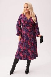 Sukienka Florina - kobiecość i lekkość w każdym detalu PLUS SIZE XXL. Czerwone sukienki Moda Size Plus Iwanek, na co dzień, plus size, bez wzorów, z bawełny, eleganckie, bez kołnierzyka, plus size, bez ramiączek, midi, dopasowane. W wyprzedaży za 258.90 zł.