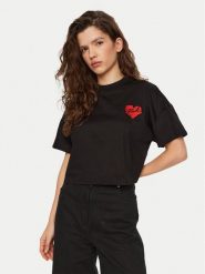 KARL LAGERFELD T-Shirt A1W17074 Czarny Regular Fit. Czarne t-shirty KARL LAGERFELD, s, bez wzorów, z bawełny, bez kołnierzyka, bez ramiączek. Za 309.99 zł.