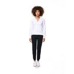 Bluza z kaptur na co dzień na siłownię. Białe bluzy LEONE 1947 APPAREL, bez wzorów, z bawełny, sportowe, bez ramiączek, bez kaptura. W wyprzedaży za 218.92 zł.