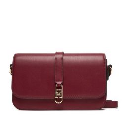 Torebka Tommy Hilfiger. Czerwone listonoszki Tommy Hilfiger, bez wzorów, bez dodatków. Za 519.99 zł.