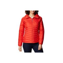 Kurtka puchowa damska Columbia Powder Lite. Czerwone kurtki Columbia, s, bez wzorów, z puchu, bez kaptura. Za 559.99 zł.