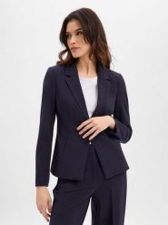 Comma bluza w stylu marynarki Kobiety Sztuczne włókno niebieski, 36. Niebieskie bluzy comma, s, bez wzorów, z włókna, klasyczne, bez ramiączek, bez kaptura. Za 579.95 zł.