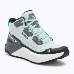 Buty do biegania damskie SCOTT Kinabalu 3 Mid Gore-Tex. Niebieskie buty do biegania Scott, bez wzorów, z gore-texu, bez zapięcia, do biegania, gore-tex. Za 689.99 zł.