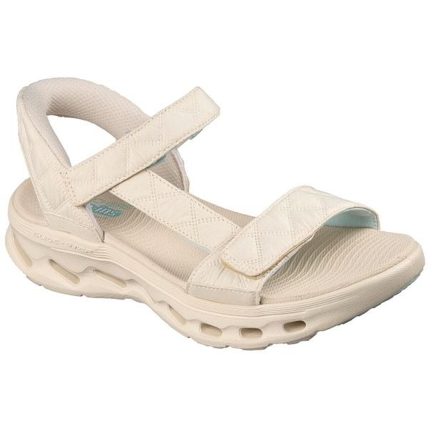 Sandały damskie Skechers Go Walk Glide-step 2.0 Sandal. Brązowe sandały Skechers, bez wzorów, z materiału, bez obcasa, bez zapięcia. Za 490.00 zł.