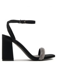 ONLY Shoes Sandały Onlalyx 15319150 Czarny. Czarne sandały ONLY SHOES, bez wzorów, z materiału, bez obcasa, na słupku, bez zapięcia. Za 219.99 zł.