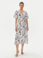 Desigual Sukienka letnia Camisero 24WWVWXA Kolorowy Regular Fit. Sukienki Desigual, l, bez wzorów, z wiskozy, bez kołnierzyka, bez ramiączek. Za 249.99 zł.