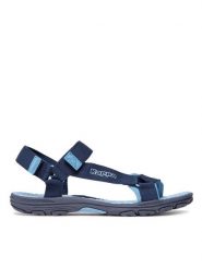 Kappa Sandały 260772T Granatowy. Niebieskie sandały Kappa, bez wzorów, z materiału, bez obcasa, na płaskiej podeszwie, bez zapięcia. Za 119.99 zł.