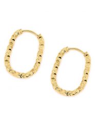 MOODE Kolczyki-kreole "Aimée" rozmiar: onesize. Żółte kolczyki MOODE, ze stali. Za 100.52 zł.