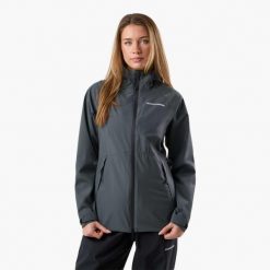 Kurtka przeciwdeszczowa damska Swedemount Orust Rain Jacket wodoodporna. Niebieskie kurtki SWEDEMOUNT, bez wzorów, bez kaptura. Za 329.99 zł.