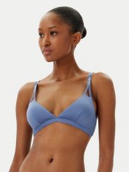 Calvin Klein Swimwear Góra od bikini KW0KW02793 Niebieski. Niebieskie bikini Calvin Klein Swimwear, bez wzorów, z syntetyku. Za 189.99 zł.
