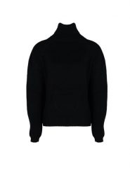 Patrizia Pepe Sweter | 2M4112/A9O3 | Kobieta | Czarny. Czarne swetry Patrizia Pepe, m, bez wzorów, z materiału, bez ramiączek. W wyprzedaży za 459.00 zł.