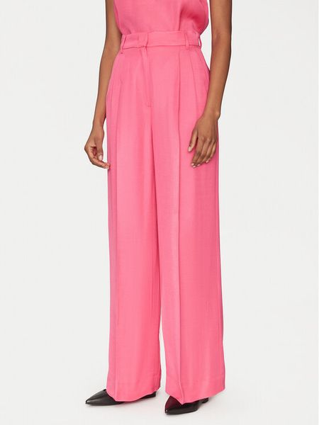 Marella Spodnie palazzo Pianosa 2515131041 Różowy Wide Leg. Czerwone spodnie materiałowe Marella, bez wzorów, z materiału. Za 359.99 zł.