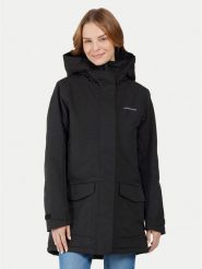 Didriksons Parka Frida 505777 Czarny Regular Fit. Czarne płaszcze Didriksons, bez wzorów, z syntetyku, bez kaptura. Za 579.99 zł.