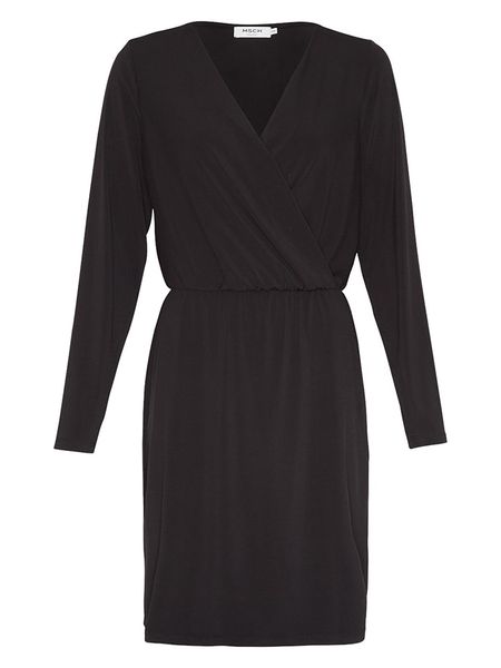 MOSS COPENHAGEN Sukienka "Jaqueline" w kolorze czarnym rozmiar: S/M. Czarne sukienki Moss Copenhagen, m, bez wzorów, bez kołnierzyka, bez ramiączek, mini. Za 83.62 zł.