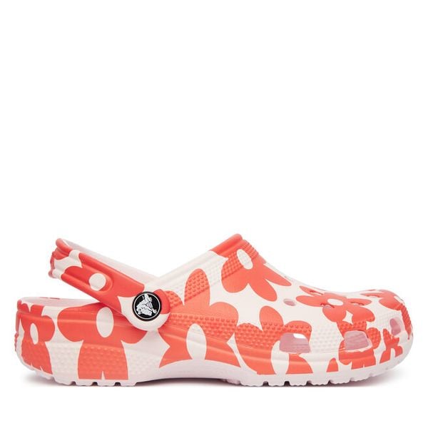 Klapki Crocs. Czerwone klapki Crocs, bez wzorów, bez obcasa, bez zapięcia. Za 259.99 zł.