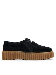 Clarks Półbuty Torhill Bee 26179110 Czarny. Czarne półbuty wsuwane Clarks, bez wzorów, ze skóry, bez obcasa, na płaskiej podeszwie. Za 299.99 zł.