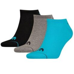 Skarpety sportowe Head Sneaker 010 3 Pack. Czarne skarpetki Head, z aplikacjami, z bawełny. Za 36.00 zł.