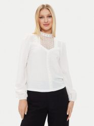 Morgan Bluzka 241-TRIL Biały Regular Fit. Białe bluzki Morgan, m, bez wzorów, z syntetyku, bez kołnierzyka, bez ramiączek. Za 129.99 zł.