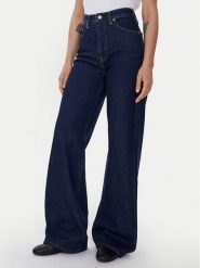 Levi's® Jeansy Ribcage A6081-0019 Granatowy Wide Leg. Niebieskie jeansy s, bez wzorów, z bawełny. Za 359.99 zł.