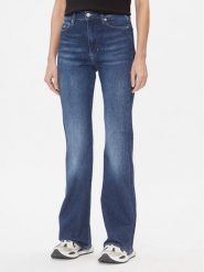 Tommy Jeans Jeansy Sylvia DW0DW17156 Niebieski Flare Fit. Niebieskie jeansy Tommy Jeans, bez wzorów, z bawełny. Za 169.99 zł.